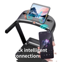 Caminadora Eléctrica Plegable Económica, Máquina para Correr Multifuncional, Caminadora Motorizada, Equipo de Ejercicio Cardiovascular para Gimnasio en Casa