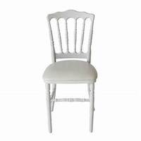Vente de gros Chaises empilables napoléon en plastique blanc pour banquet, pour mariage et événement