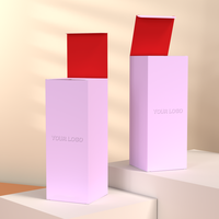 Caja Plegable de Cartón Kraft Blanco Personalizada para Aceites Esenciales, Caja de Papel para Empaque de Regalos Cosméticos