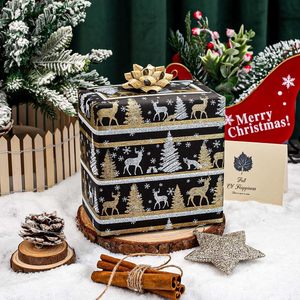 Christmas <b>Wrapping</b> <b>Paper</b> Black Roll 46.8 Sq Ft Recyclable Gift Craft Packaging - Product Image 6
