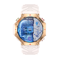 Reloj Inteligente KC91 Redondo de 1.39 Pulgadas con Llamadas, GPS, Chat con IA, Linterna, Brújula y Funciones Deportivas para Exteriores