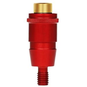 อะแดปเตอร์หัวตาข่ายอลูมิเนียมสีแดง 8 มม. ป้องกันการหมุน เชื่อมต่อเร็ว อุปกรณ์เสริมสำหรับตกปลา - Product Image 1