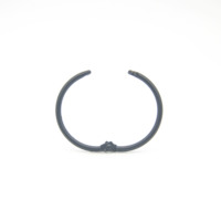 Anillas para Encuadernación FREYA de 38 mm, Color Negro Mate, Minimalistas y Modernas, Organizador de Documentos de Oficina, Accesorio de Hardware