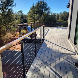 Système de <span class=keywords><strong>balustrade</strong></span> en aluminium moderne pour <span class=keywords><strong>terrasse</strong></span>, balcon, escalier et villa, revêtement de sol extérieur ou montage latéral - Product Image 4