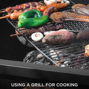 Lớn hình bát giác nhiệm vụ nặng nề ngoài trời gỗ đốt hố lửa với nấu ăn nướng Poker cho lửa trại sân sau Patio dã ngoại cắm trại - Product Image 4