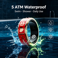 Premium NFC Smart Ring mit Nationalthema: Gesundheits-Tracker, Blutdruck-, Schlaf- und HRV-Monitor, IP68 Wasserdicht für Männer und Frauen