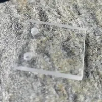 Sapphire Plaque de fenêtre de haute précision Plaque de fenêtre optique UV D = 3-10mm Épaisseur 1mm Non revêtu