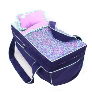 인형 캐리어 침대 토트 백 14 -18 인치 인형 수면 액세서리 여행 소녀 인형 보관 케이스