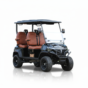 Voiture <span class=keywords><strong>de</strong></span> <span class=keywords><strong>golf</strong></span> électrique 4 places surélevée avec batterie au lithium 48V, certifiée CE, personnalisable pour adultes - Product Image 1