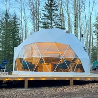 FOERSTINE Fabricant chinois Tente de luxe pour porte Tente dôme géodésique pour hôtel Tente dôme en verre isolée résistante au vent Tente dôme de glamping
