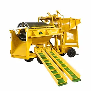 Small Scale 5-10Tons Gold Ore Processing Plant Gold Washing Machine Trommel Screen for Ghana Placer Gold Mining Plant