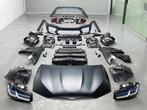 Kit de carrosserie GZBOCH pour <span class=keywords><strong>BMW</strong></span> série 5 G30 G38 <span class=keywords><strong>F90</strong></span> 530i <span class=keywords><strong>520i</strong></span> 525i 540i mise à niveau 2022 M5 pare-chocs de voiture, pare-chocs de capot, ailes, phares, feux arrière - Product Image 2