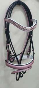 Brida de Cuero Premium Duradera para Caballo con Herrajes de Acero Inoxidable, Ajustable para Equitación Inglesa, Entrenamiento y Competición - Product Image 2