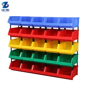 Scaffale in plastica impilabile organizzatore magazzino blu plastica piccoli contenitori industriali di grandi dimensioni