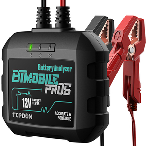 Analyseur de batterie TOPDON BTMobile Pros 12V avec écran LCD, testeur de batterie portable pour voiture et moto - Product Image 2