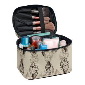 Bolso de gran capacidad Personalización exclusiva Bolsa de maquillaje con cremallera de tela de alta calidad Bolsa de cosméticos de concha marina brillante Impresión a pedido - Product Image 4