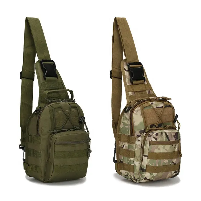 Waterproof crossbody MOLLE sling chest bag small tactical backpack outdoor shoulder bag