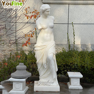 Statua di Afrodite in Marmo a Grandezza Naturale, Scultura del Giardino Greco - Product Image 3