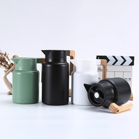 Thermos familial écologique de 2 L, matériaux recyclables, carafe thermique à double paroi sous vide avec logo personnalisé