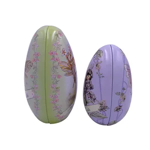 Wholesale Easter Egg <strong>Tin</strong> Can Egg Shape <strong>Tin</strong> for Easter Holiday <strong>Celebrate</strong> Candy Packaging - Product Image 5