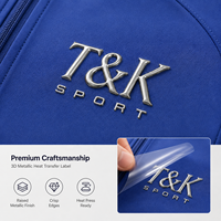 Logo personnalisé en silicone 3D pour transfert thermique, logo en silicone souple pour vêtements et vêtements de sport