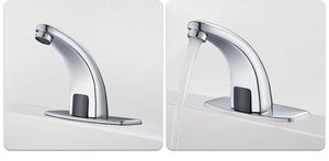 Robinet sans contact à capteur de luxe moderne mélangeur automatique de lavabo de salle de bain noyau de valve en céramique en cuivre pour chambre à coucher - Product Image 3