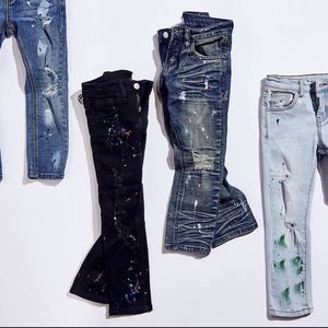 Jeans slim/skinny en denim pour garçons, pantalon pour tout-petits, boutique de vêtements pour garçons - Product Image 4