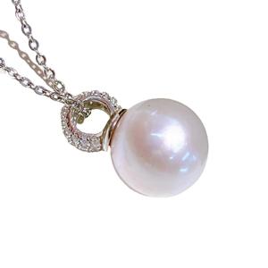 Collier de perles d'eau douce naturelles de haute qualité, rond parfait, lumière intense, perle d'eau douce extrêmement impeccable - Product Image 5