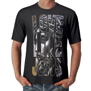 T-shirt a maniche corte alla moda della serie Jesus, t-shirt da uomo traspirante ed elegante - Product Image 2