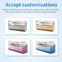 Prosky Commercial Gelato Ice Cream Display Congélateur Vitrine Comptoir Affichage de congélation de crème glacée dure