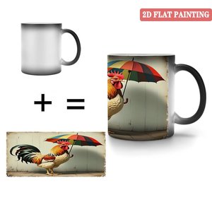 Four Seasons All Weather 11oz <b>Ceramic</b> Mug Heat Activated Drinking <b>Cup</b> Frosted Black - Product Image 4