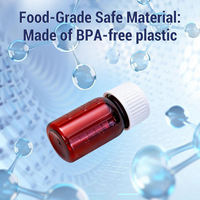 Conteneur à pilules en plastique brun durable de 150 ml, résistant à l'humidité, pour usage pharmaceutique, commande en gros OEM