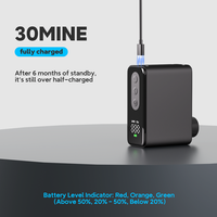 NEWO BL08-B Affiche la pression PSI/BAR en temps réel sur l'écran LED comme une mini pompe à air numérique pour une surveillance précise des pneus de vélo.