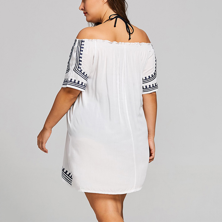 off the shoulder summer dress Summer Delight: Off-Shoulder Floral Printed Dress with Short Puff Slee