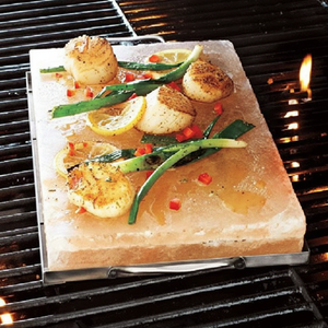 แผ่นเกลือหิมาลัยสีชมพูออร์แกนิค 100% สำหรับทำอาหาร แกะสลักด้วยมือ ใช้สำหรับย่าง ตัด ทำอาหาร บริการ OEM เกลือหิน - Product Image 1