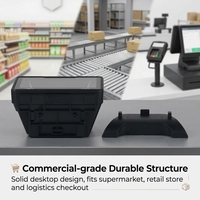 Scanner de codes à barres de bureau mains libres de haute qualité Scanner de codes à barres filaire 1D 2D pour supermarché magasin de détail