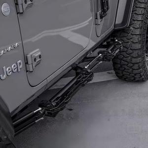 ชุดกันกระแทกข้างแบบยืดหดได้สำหรับรถ Wrangler <span class=keywords><strong>JL</strong></span> 4xe PHEV รุ่น Offroad Mechanical Linkage Rock Slider แบบแมนนวล ไม่ใช้มอเตอร์ อะไหล่ตกแต่งภายนอก - Product Image 2