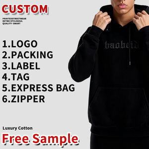 Custom Hoodies Herenhoodies Katoen Unisex Dik Comfortabel Stijlvol 420G Oversized Winterkleding Kleding Jas Essentials Hoodie - Product Image 3