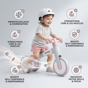Vélo d'équilibre pour bébé de qualité supérieure, certifié ASTM CE, pour les <span class=keywords><strong>10</strong></span> <span class=keywords><strong>mois</strong></span> aux 3 ans, mini trotteur pour tout-petits avec roues EVA silencieuses, fournisseur - Product Image 4