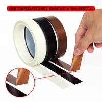 Ruban adhésif en silicone enduit de PTFE 973, résistant à la chaleur et anti-adhésif, pour machine de scellage à haute température