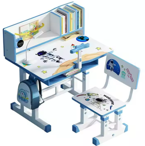 Meubles pour enfants, table d'étude ergonomique réglable en hauteur pour enfants, bureau et chaise - Product Image 6