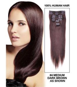 Extension de cheveux 2023 humains, naturels, vierges, bruts, personnalisés, à <span class=keywords><strong>Double</strong></span> extrémité épaisse, avec clips, 100 nouveaux produits - Product Image 2