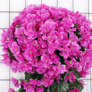 Flores Artificiales de Violeta para Colgar en la Pared, Enredaderas de Seda Plástica, Decoraciones para Bodas, Exteriores y Hogar - Product Image 2