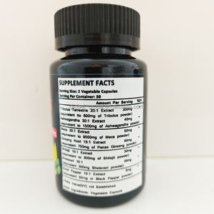 Etiqueta privada Suplemento herbal <span class=keywords><strong>Tribulus</strong></span> <span class=keywords><strong>Terrestris</strong></span> Maca Ashwagandha Ginseng Root Energy Boost <span class=keywords><strong>Tribulus</strong></span> <span class=keywords><strong>Terrestris</strong></span> Cápsulas - Product Image 3
