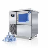 Machine à glaçons commerciale de comptoir avec compresseur SECOP, commande PLC, pompe à eau, moteur, capacité de 40 kg, facile à utiliser