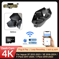 Enregistreur de conduite 4K UHD, caméra embarquée DVR pour Jaguar XF 2012-2023/XE 2016-2024/F-Pace 2017-2026/I-Pace 2019-2023, vision nocturne WiFi