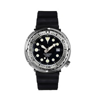 Montre de plongée automatique mécanique en acier inoxydable pour homme, verre saphir OEM, 20 ATM, C3 Tuna, faible MOQ, personnalisable, en vente