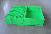 Caisses en plastique empilables résistantes en plastique de logistique d'utilisation industrielle d'utilisation de récipient se pliant solide durable de pp