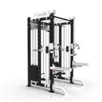 Crossmax Dual Cable Crossover Smith Machine Entrenador multifuncional Gimnasio Rack Power Rack Equipo de gimnasio para el hogar