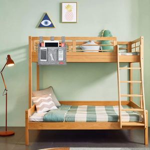 Top Sales Adjustable Linen Fabric <b>Collapsible</b> Hanging Bedside Caddy <b>Storage</b> Organizer Bed Folding <b>Storage</b> Bags Home Organization - Product Image 2